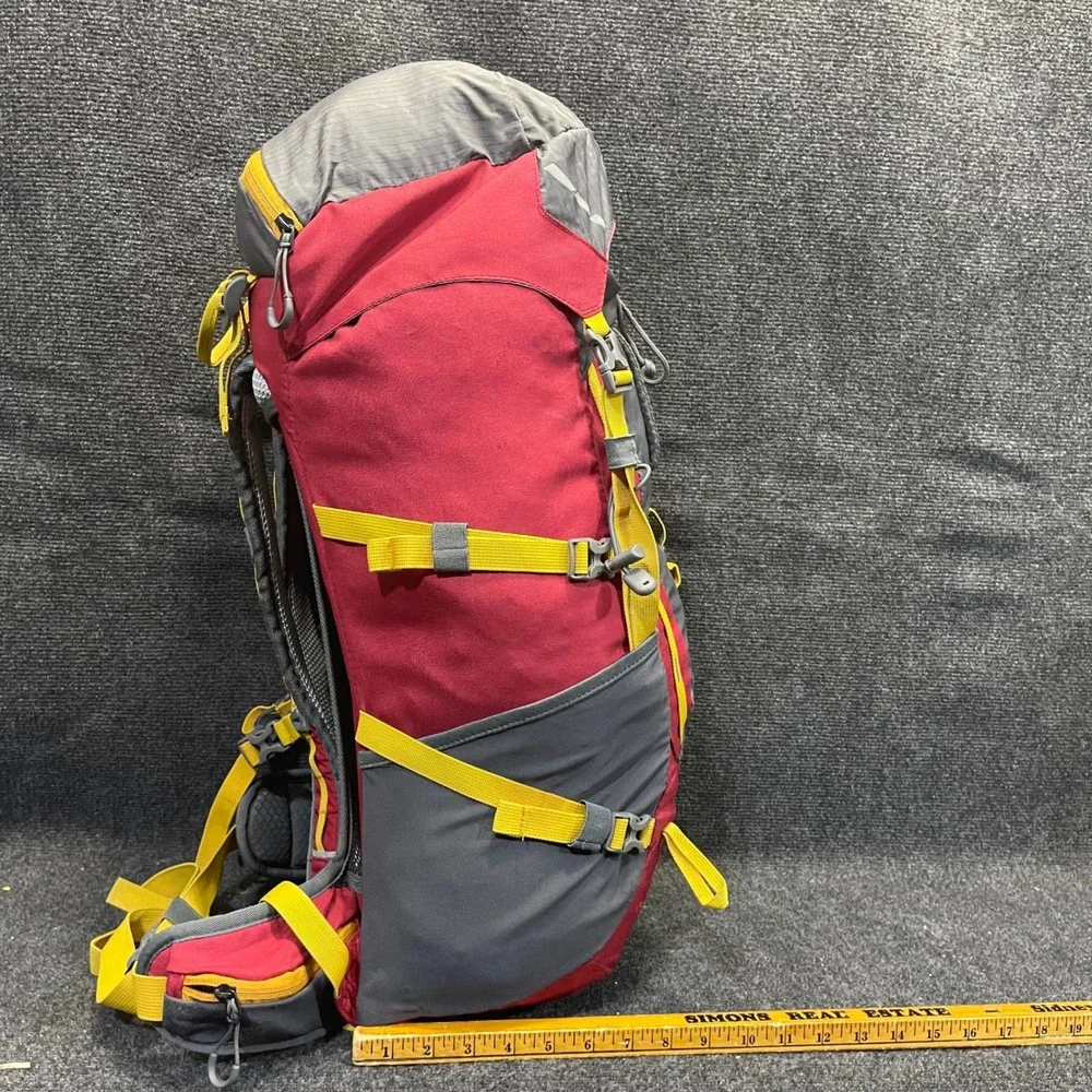 Magellan Outdoors 157542 Red/Grey 40L Technical Frame‎ Hiking Backpack Daypack